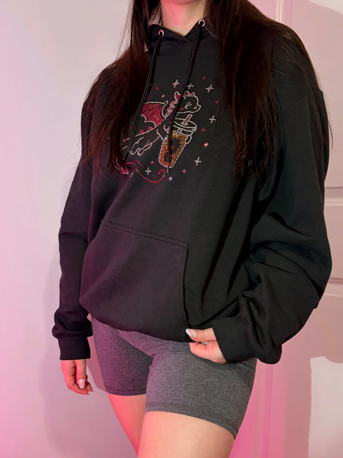 Bedazzled Dragon Coffee Run Hoodie