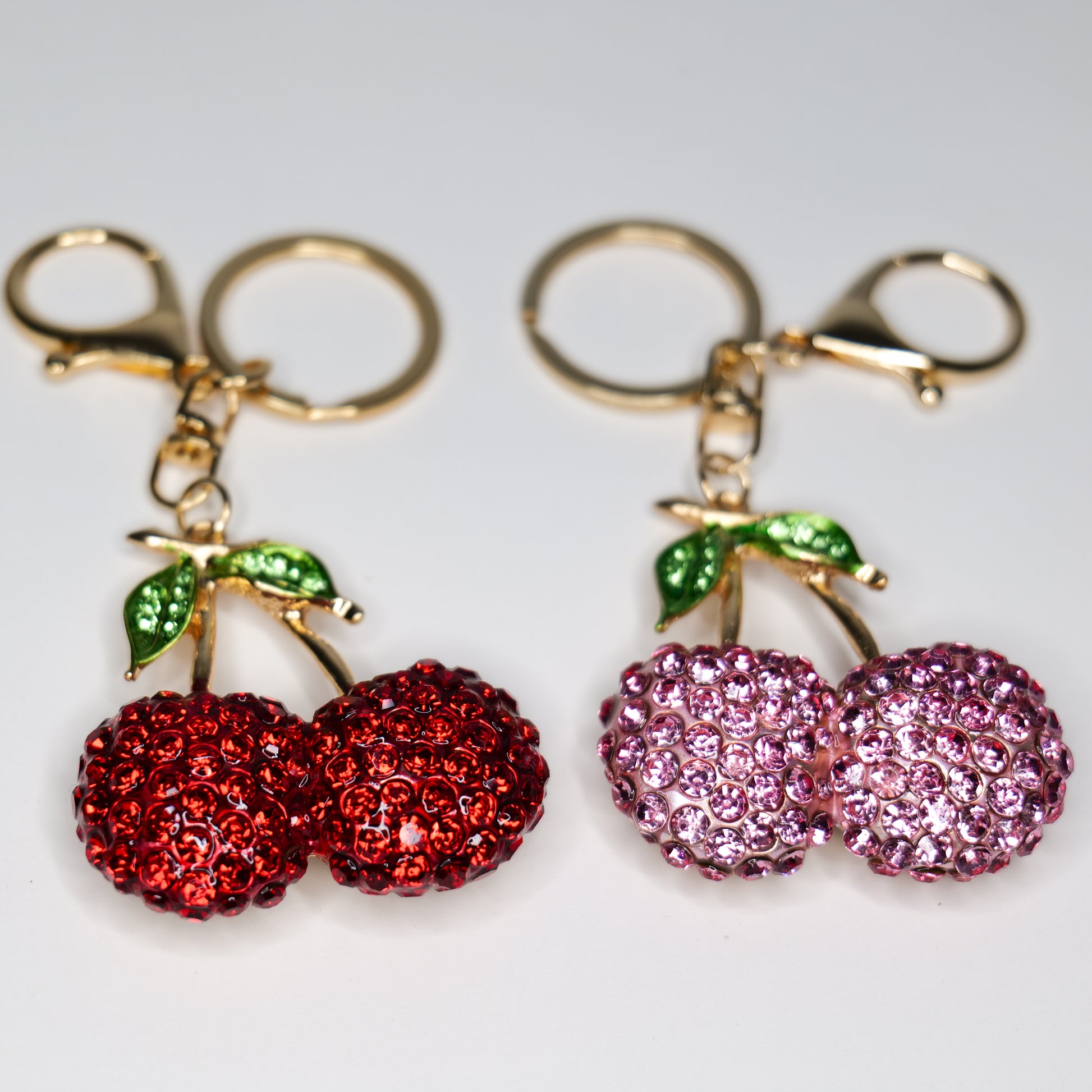 Bedazzled Cherry Keychain image 0