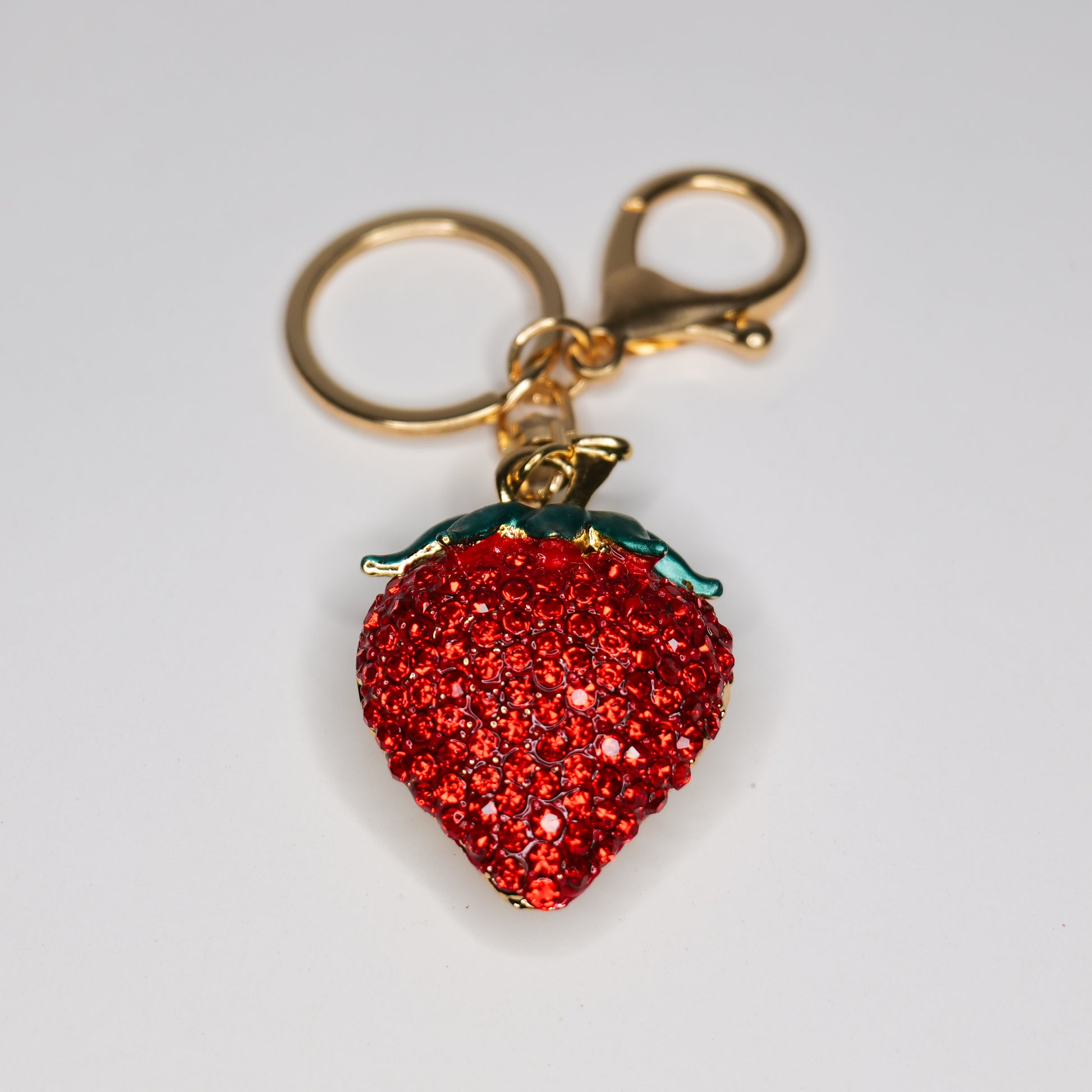 Bedazzled Strawberry Keychain image 2