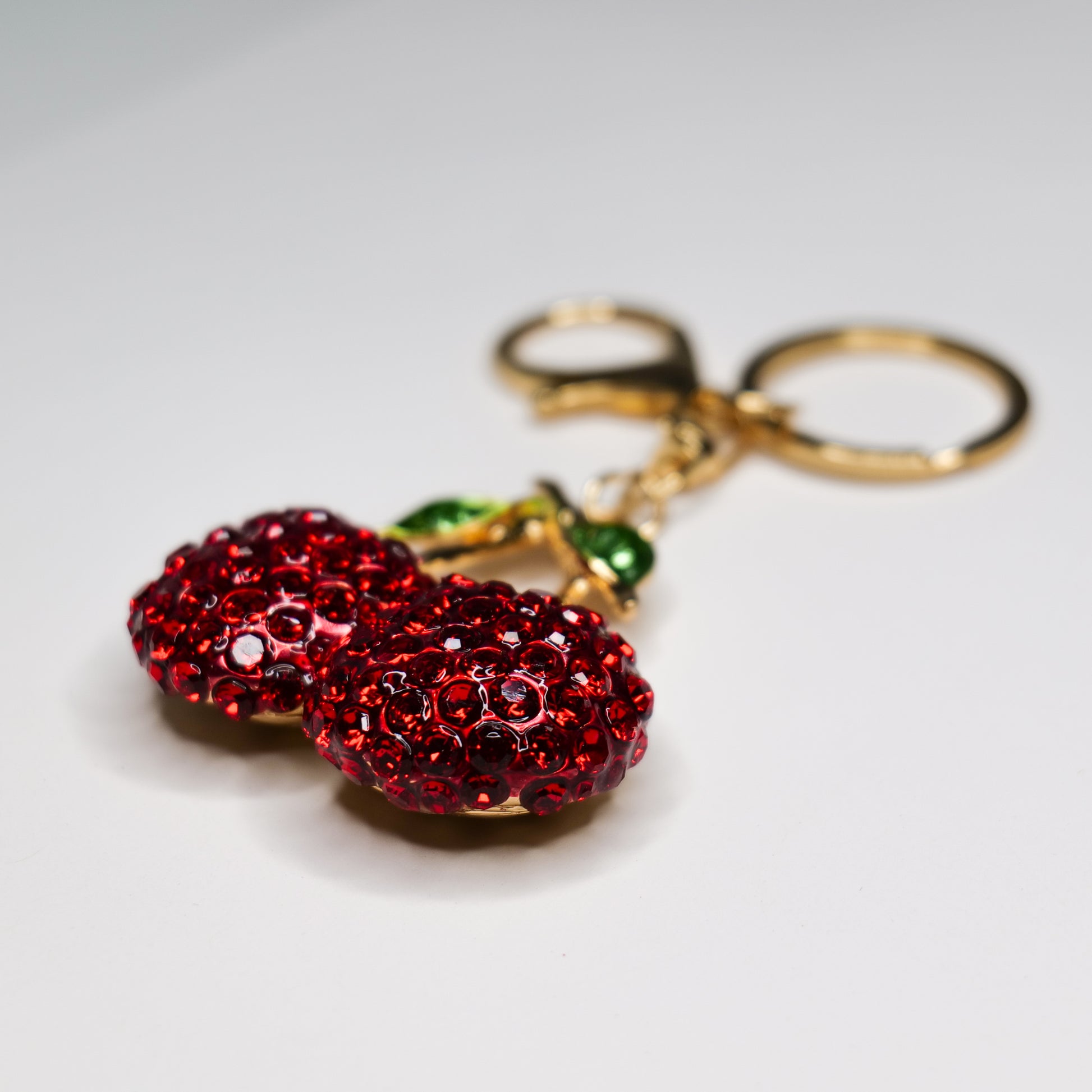 Bedazzled Cherry Keychain image 2