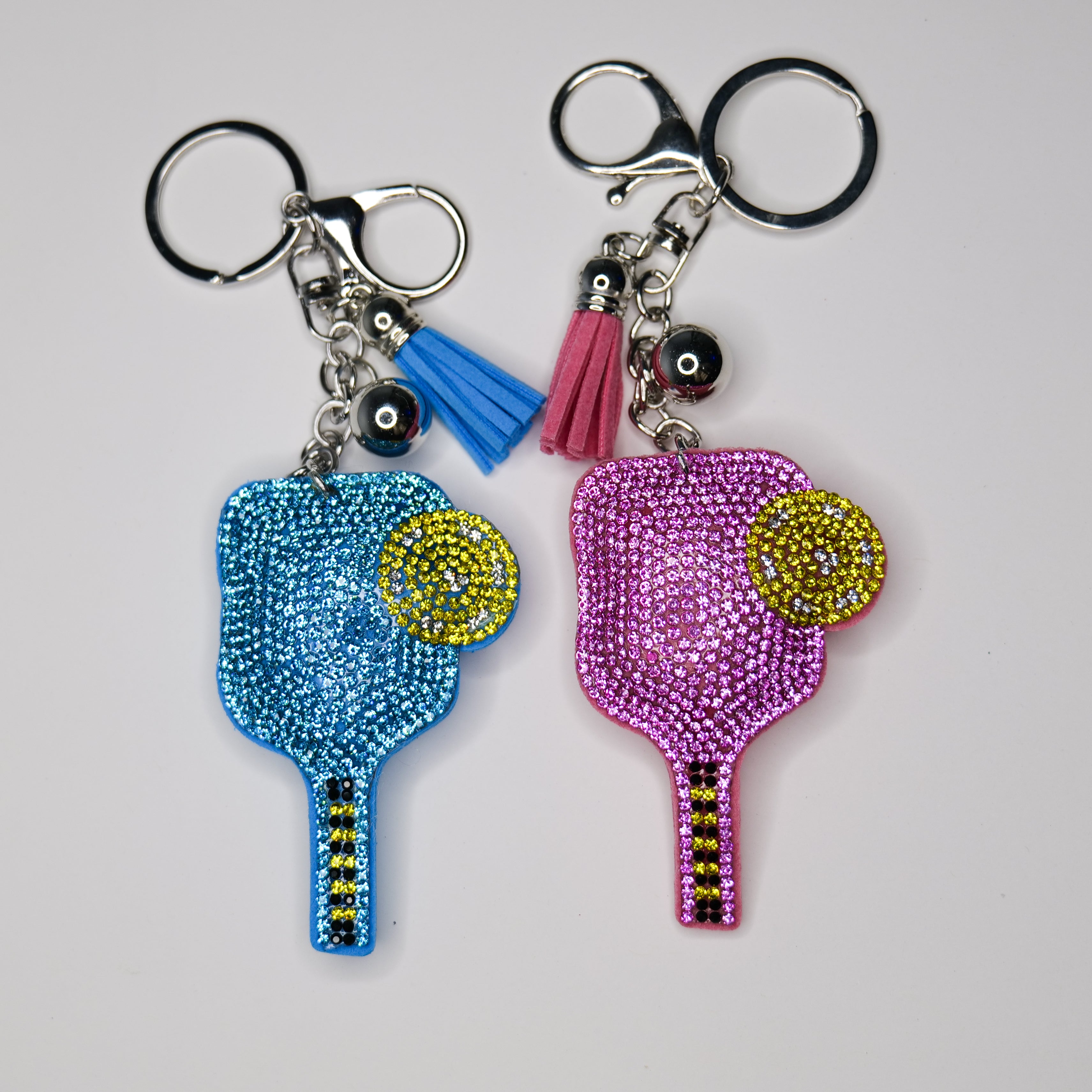 Bedazzled Pickleball Partner Keychain Set image 0