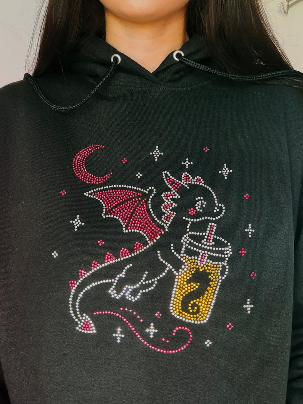 Bedazzled Dragon Coffee Run Hoodie