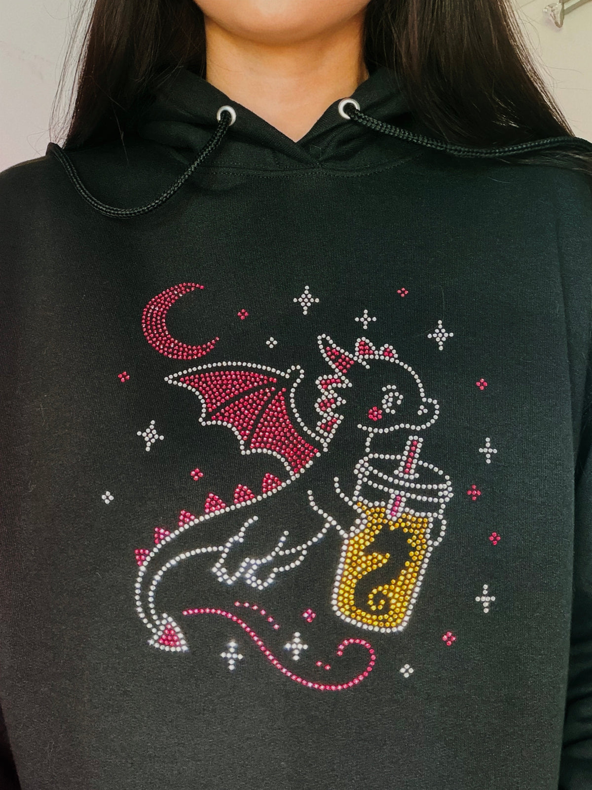 Bedazzled Dragon Coffee Run Hoodie