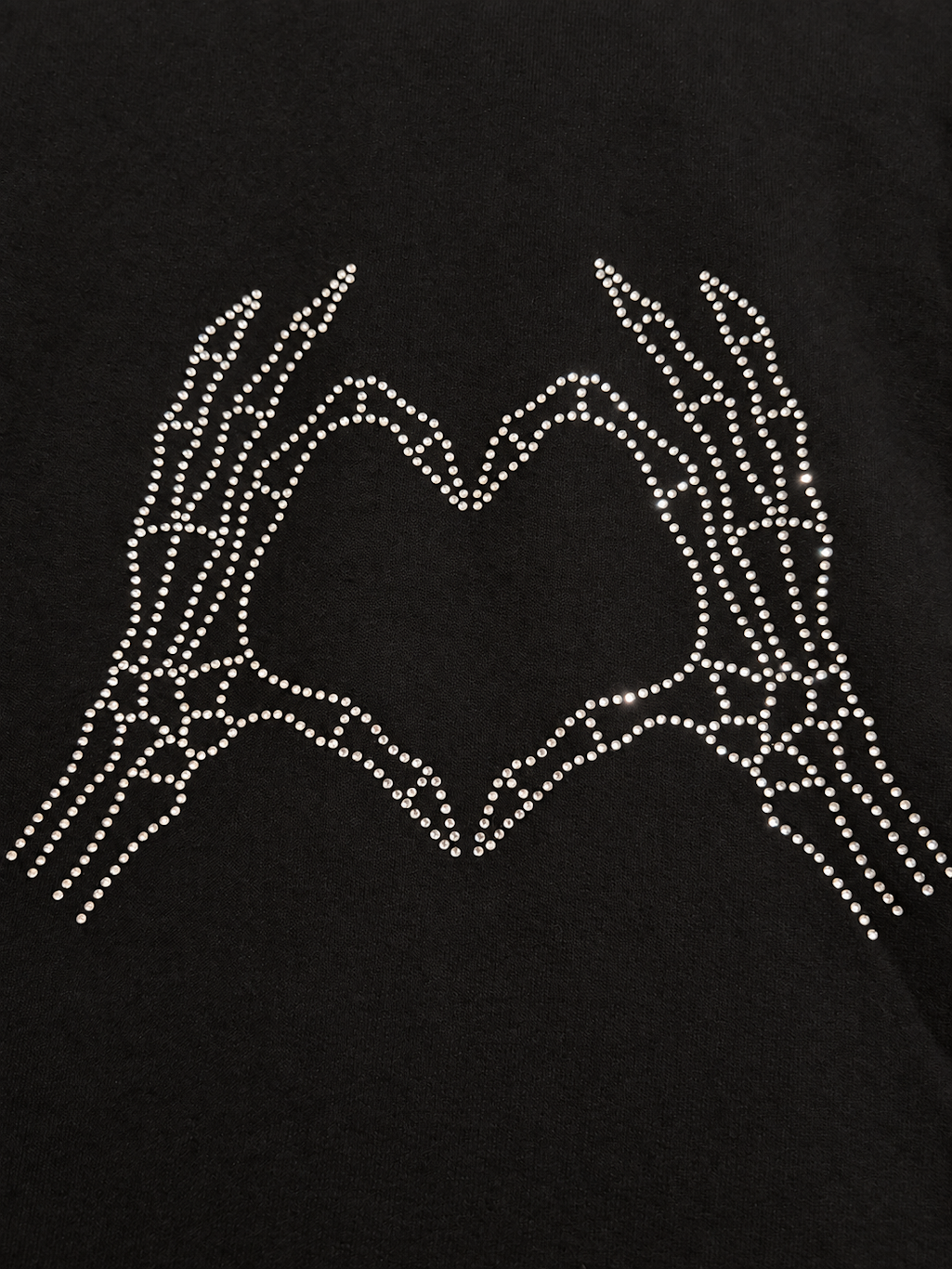 Bedazzled Skelton Heart