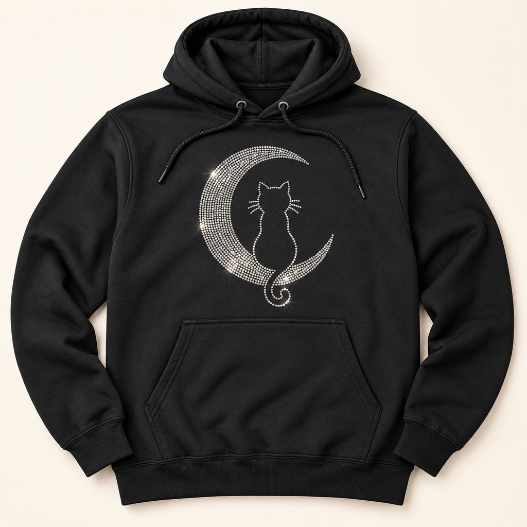 Bedazzled Cat & Moon