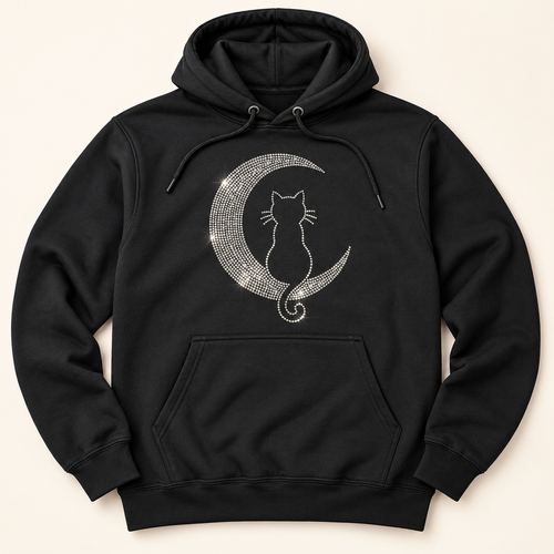 Bedazzled Cat & Moon