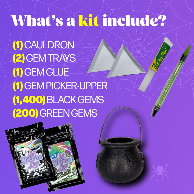 Mini Cauldron Bedazzling Kit
