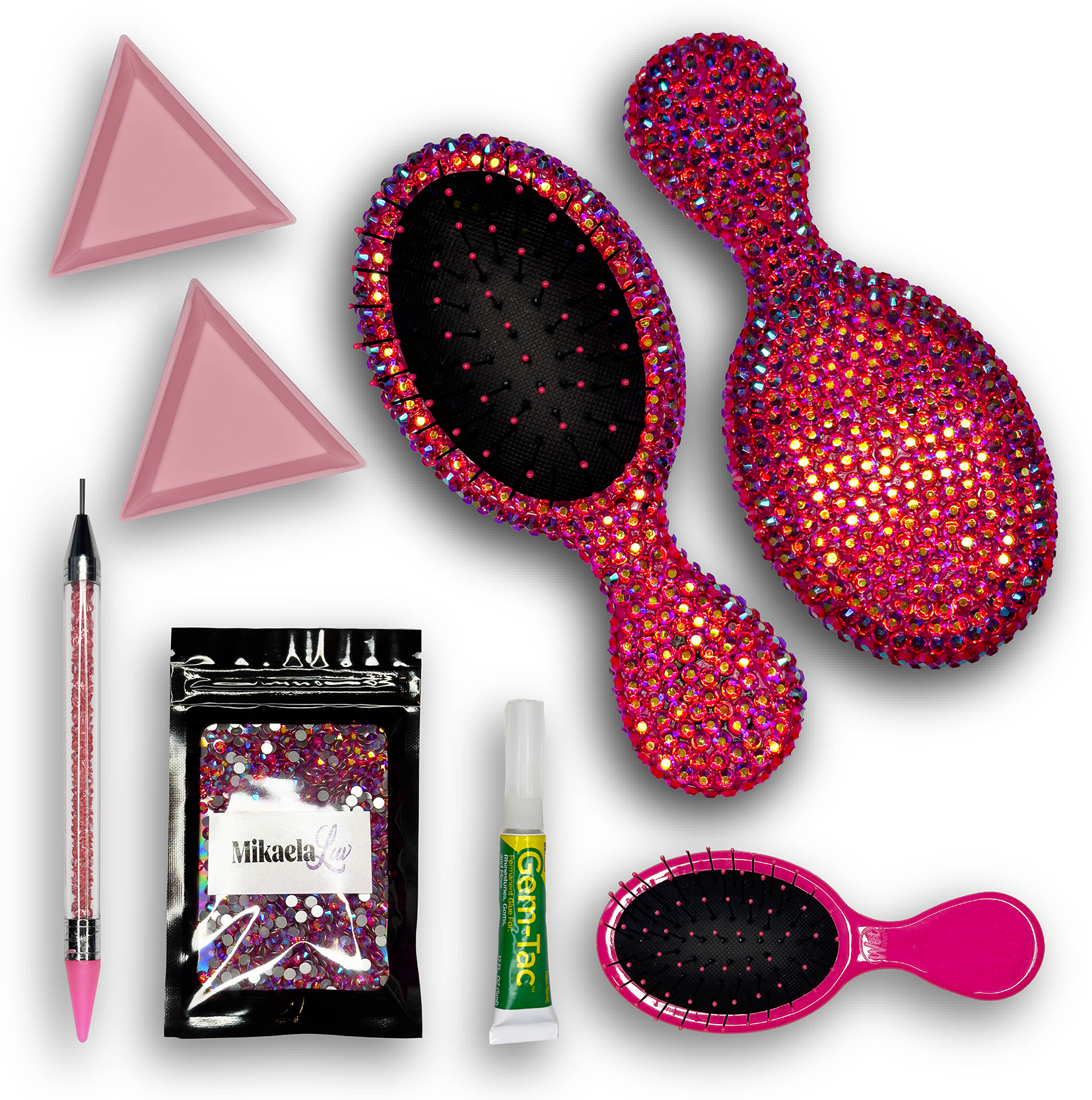 Mini Hairbrush Bedazzling Kit