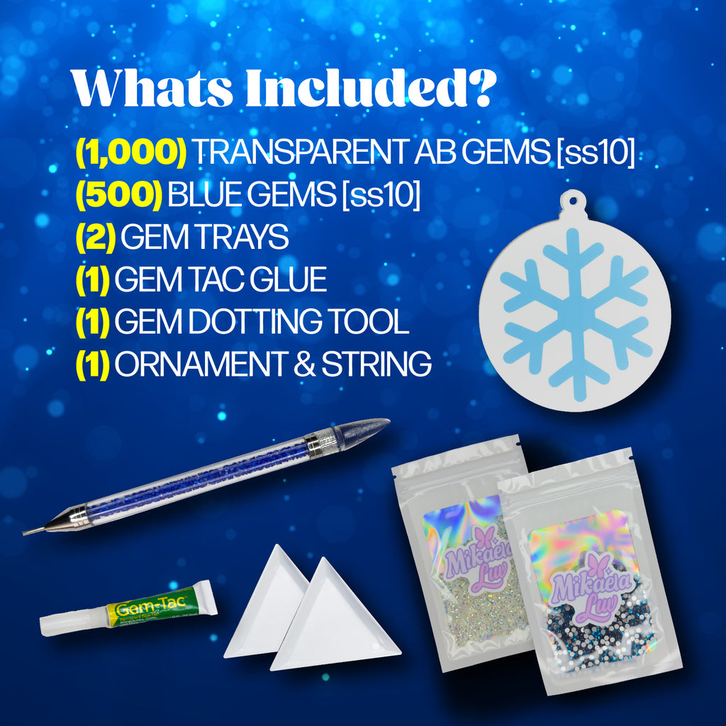 Snowflake Ornament Bedazzling Kit