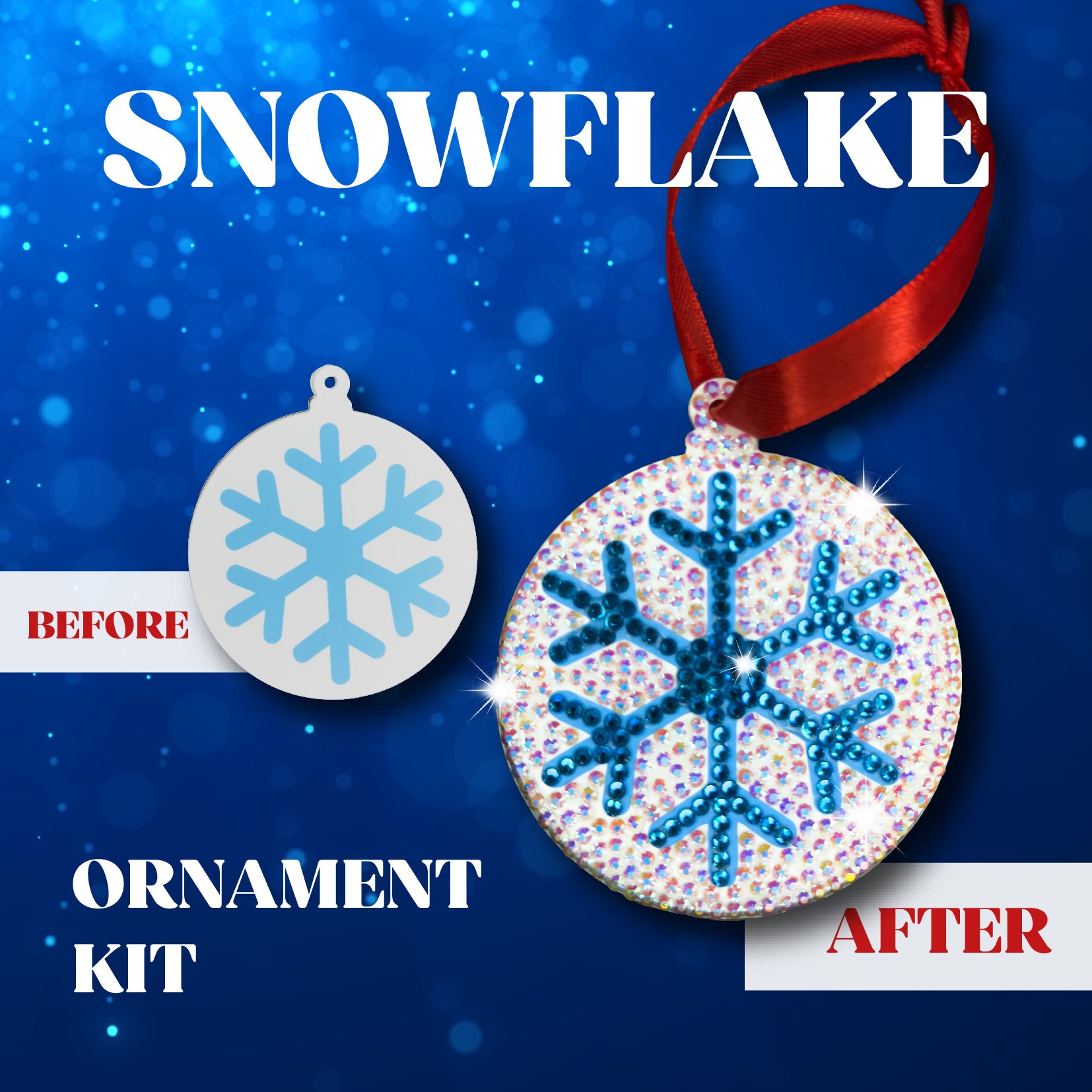 Snowflake Ornament Bedazzling Kit