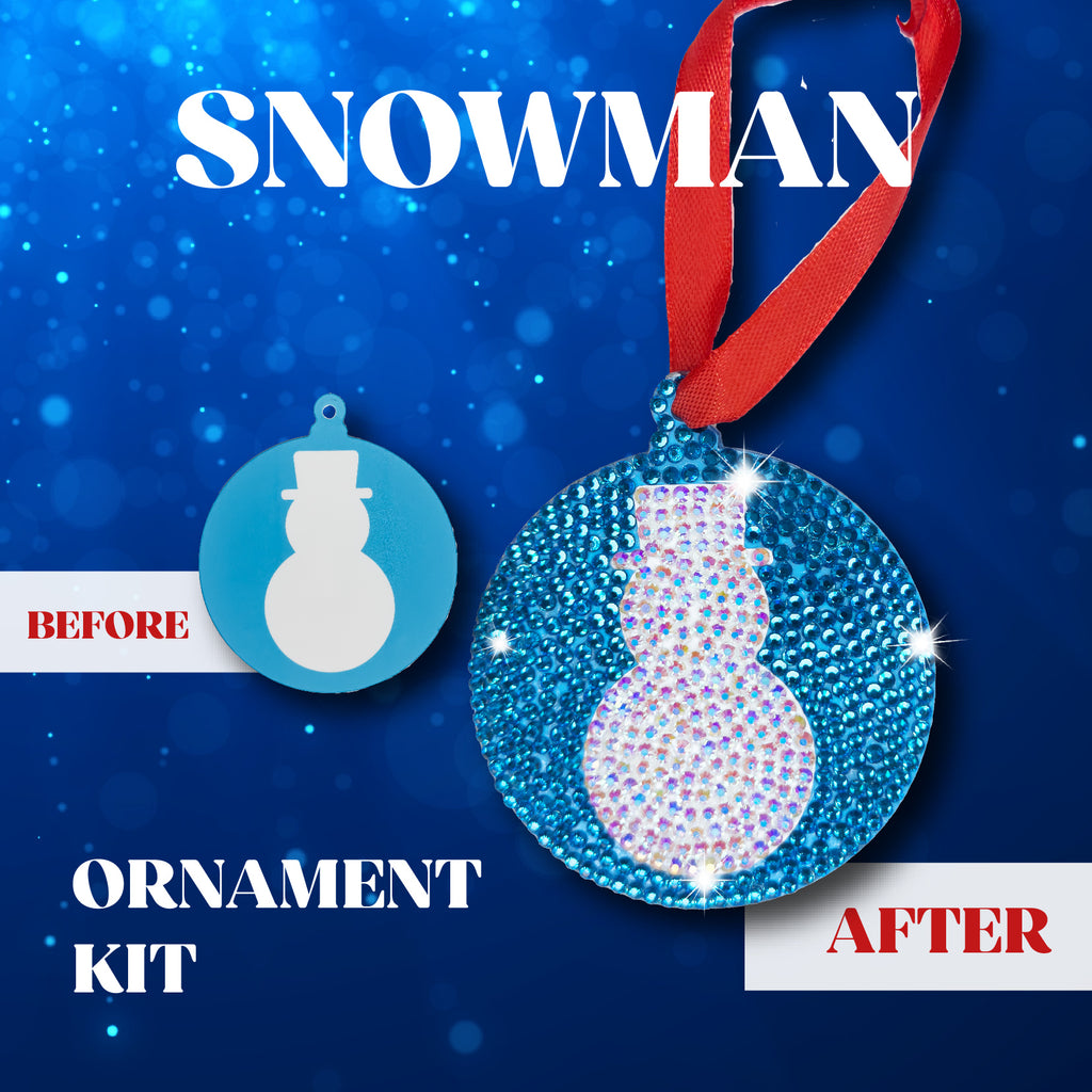 Snowman Ornament Bedazzling Kit