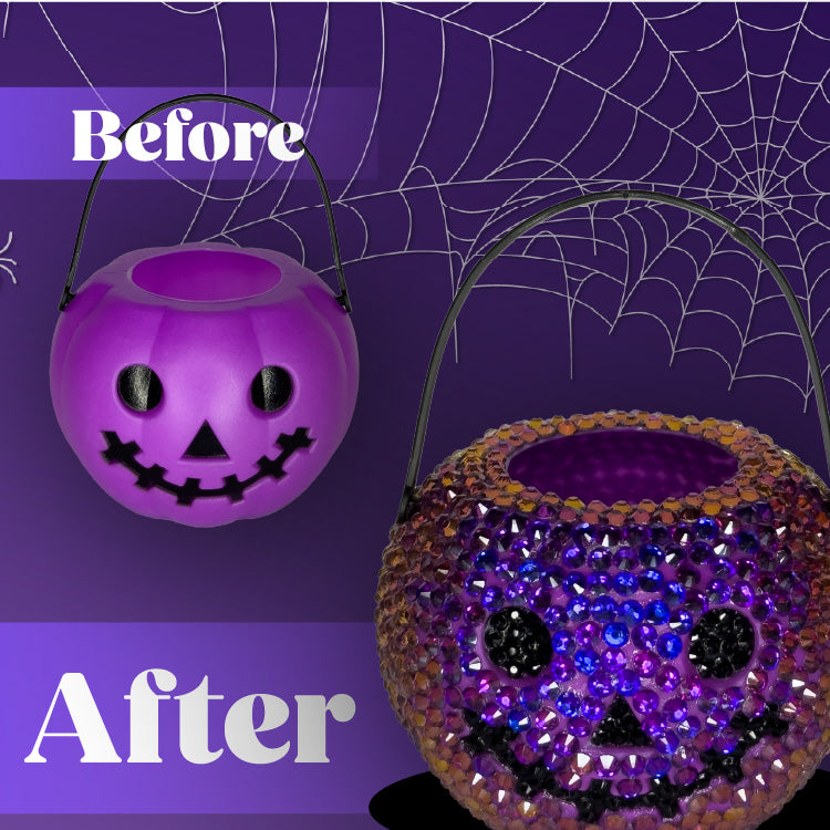Mini Purple Pumpkin Bedazzling Kit
