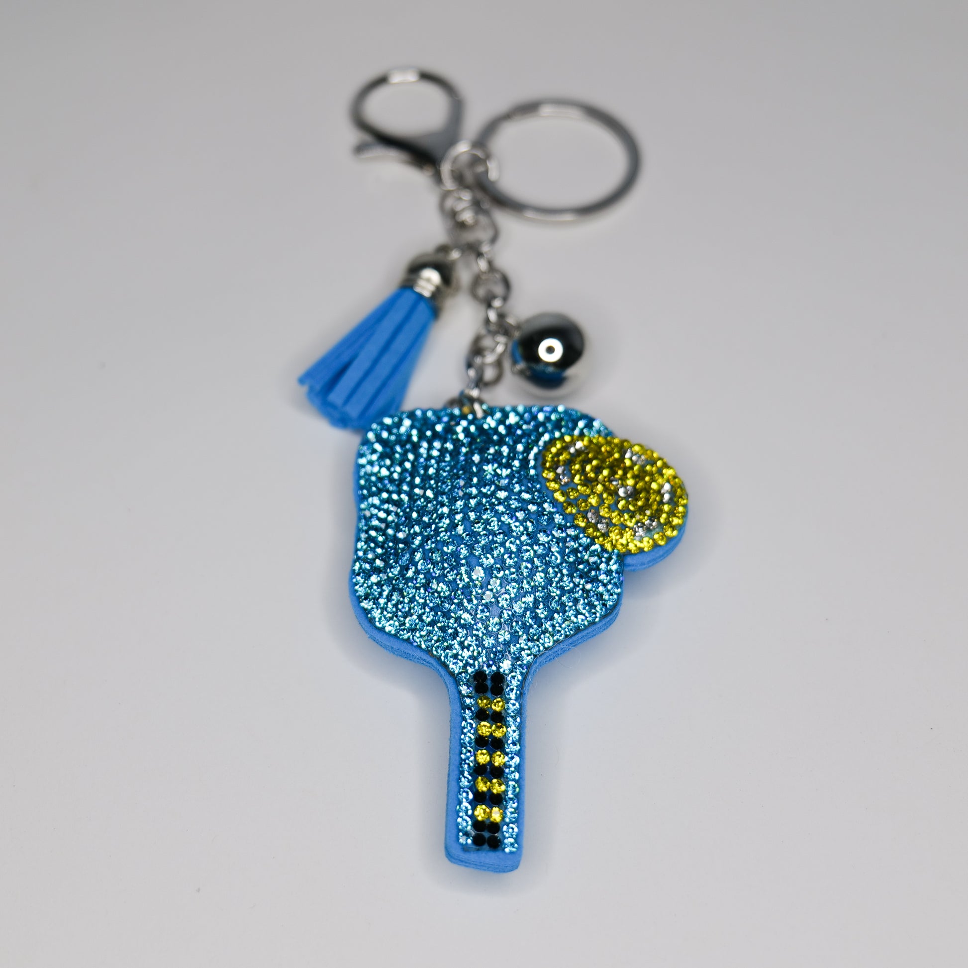 Bedazzled Pickleball Paddle Keychain image 3