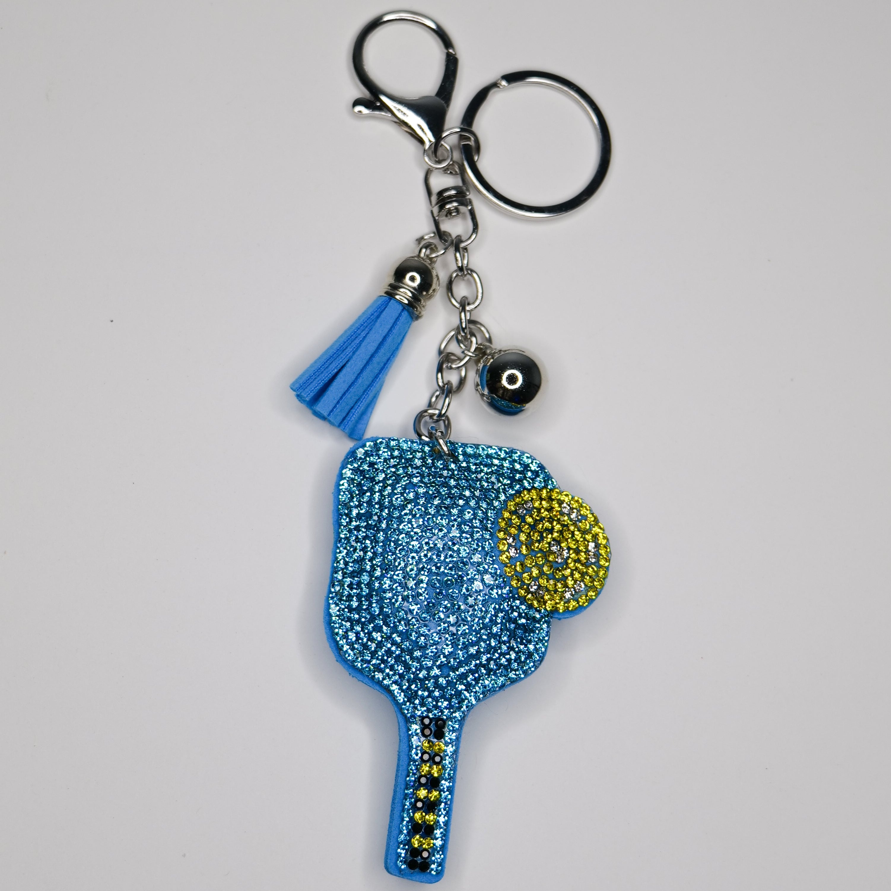 Bedazzled Pickleball Paddle Keychain – Mikaela Luv